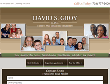 Tablet Screenshot of groyfamilydentistry.com